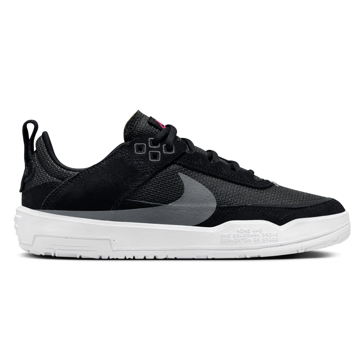 Nike SB Big Kids Day One Skateboard Shoe - Black/Cool Grey-Anthracite-Alchemy Pink