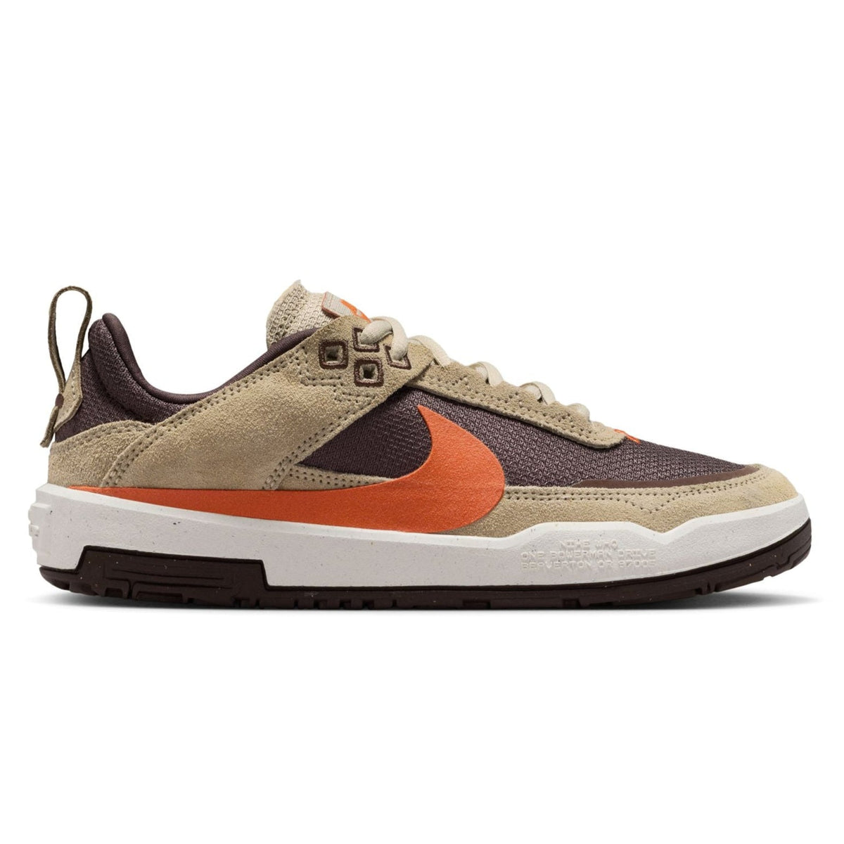 Nike SB Big Kids Day One Skateboard Shoe - Desert Khaki/Campfire Orange