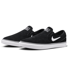 Nike SB Zoom Janoski+ Slip Skateboard Shoe - Black/White-Black-Black