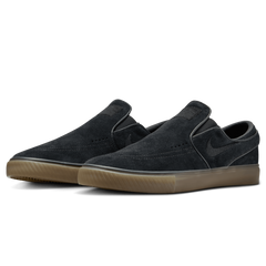 Nike SB Zoom Janoski+ Slip Skateboard Shoe - Black/Black-Black-Gum Light Brown