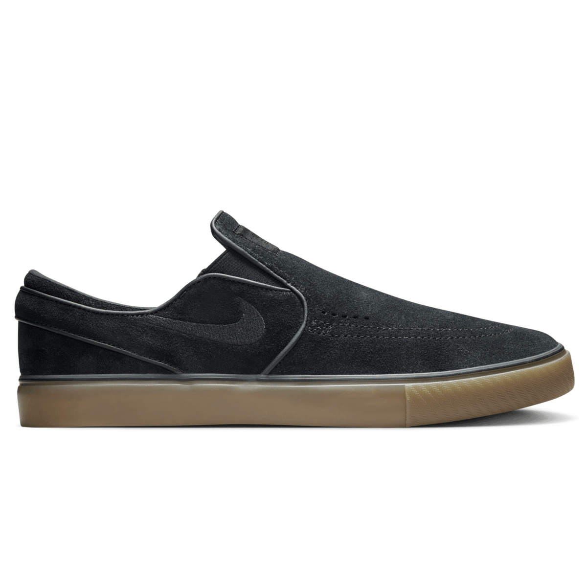 Nike SB Zoom Janoski+ Slip Skateboard Shoe - Black/Black-Black-Gum Light Brown