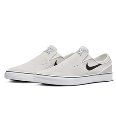 Nike SB Zoom Janoski+ Slip Skateboard Shoe - Summit White/Black-Summit White-White