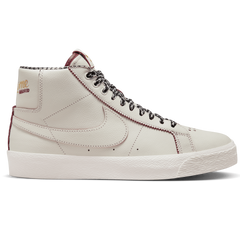 Nike SB Welcome Madrid Blazer Mid QS Skate Shoe - Sail/Dark Beetroot-White