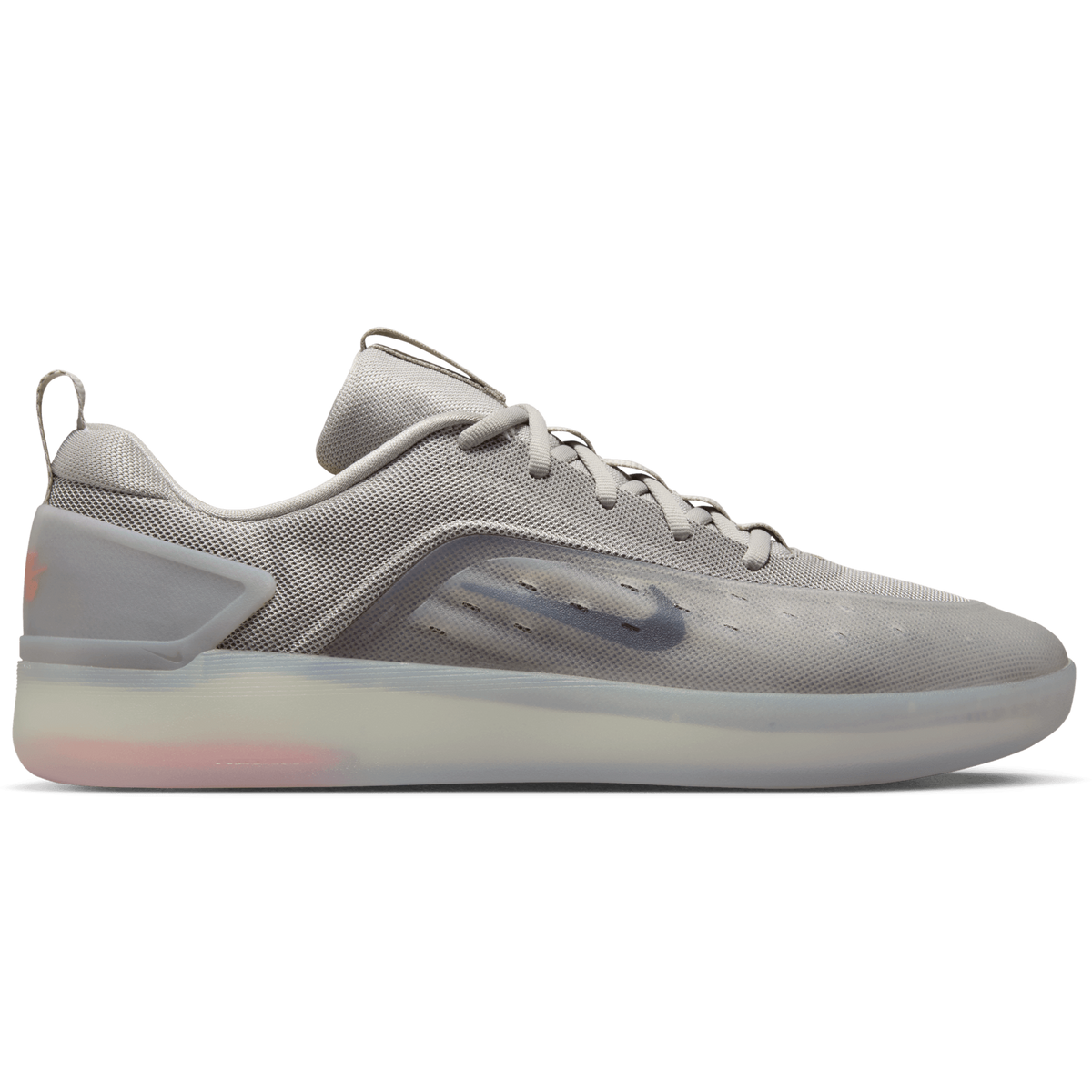 Nike SB Nyjah 4 Skateboard Shoe - College Grey/Mink Brown-Light Silver