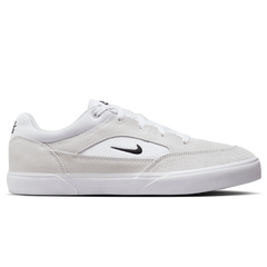 Nike SB Malor Skateboard Shoe - White/Black-Summit White-Gum Light Brown