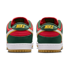 Nike SB Dunk Low Pro Premium "Supersonics" Skateboard Shoe - Fir/White-University Gold-Fire Red