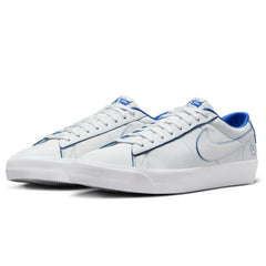 Nike SB Blazer Low Pro GT Premium Skateboard Shoe - Summit White/Game Royal-Summit White