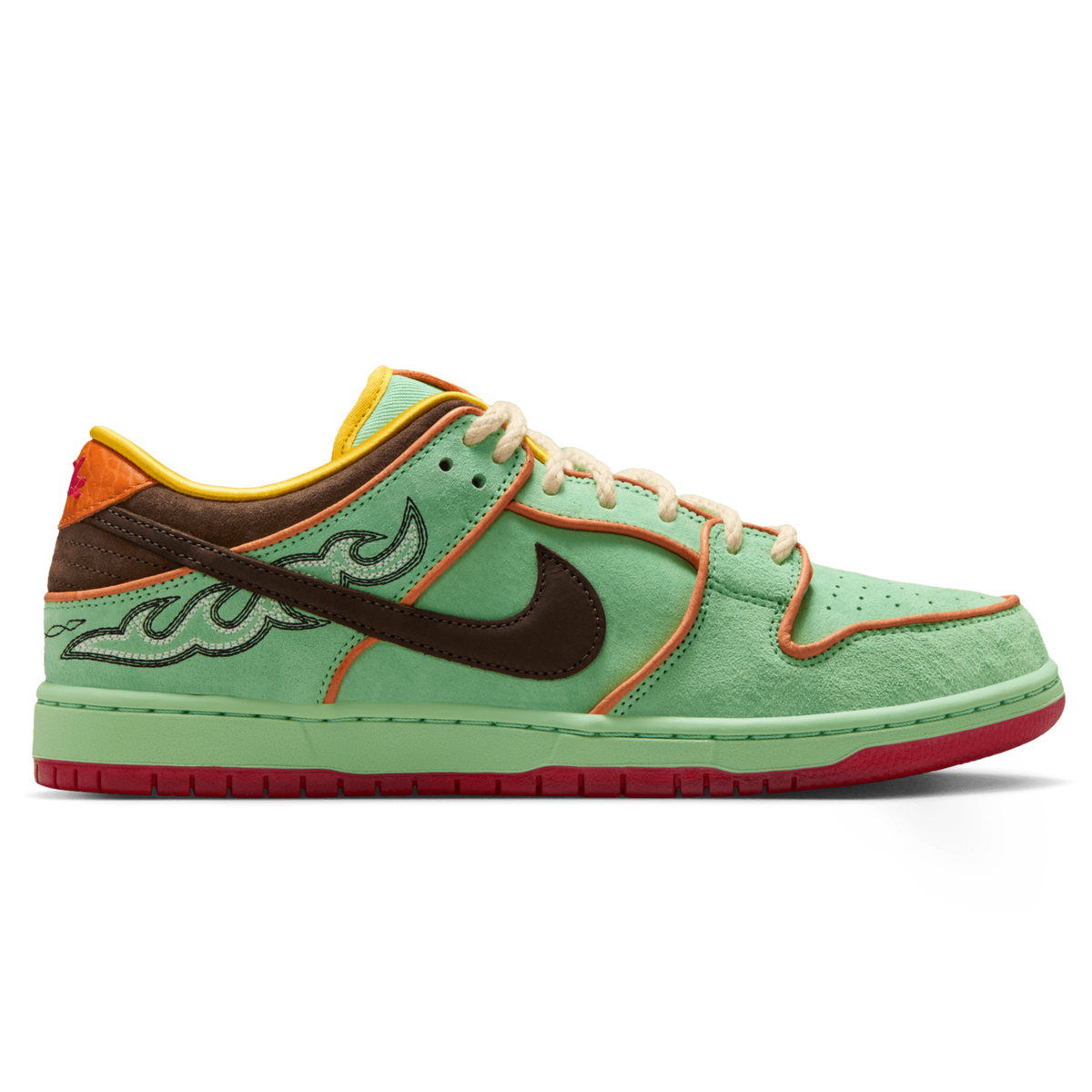 Nike SB Dunk Low Rodeo Skateboard Shoe - Tourmaline/Baroque Brown-Monarch