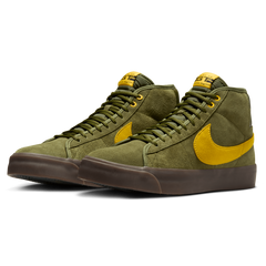 Nike SB x AntiHero Blazer Mid Skateboard Shoe - Rough Green/Amarillo-Rough Green