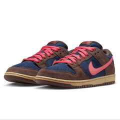 Nike SB Dunk Low Pro Skateboard Shoe - Baroque Brown/Adobe-Midnight Navy