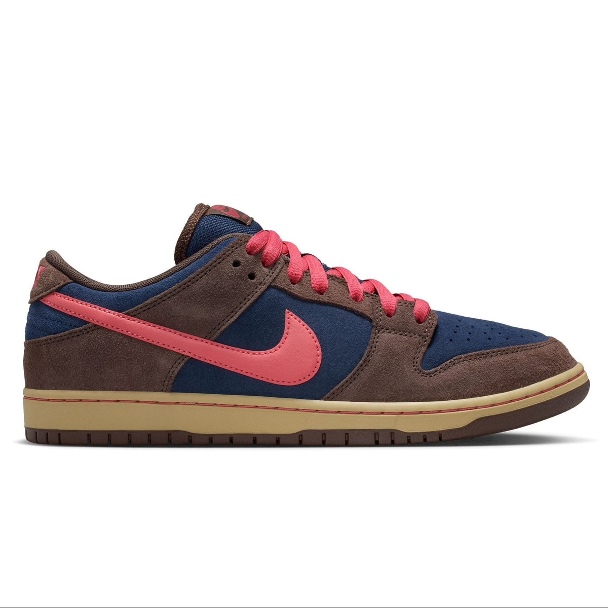 Nike SB Dunk Low Pro Skateboard Shoe - Baroque Brown/Adobe-Midnight Navy