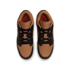 Big Kids' Air Jordan 1 Low SE BG "Flax Baroque Brown"