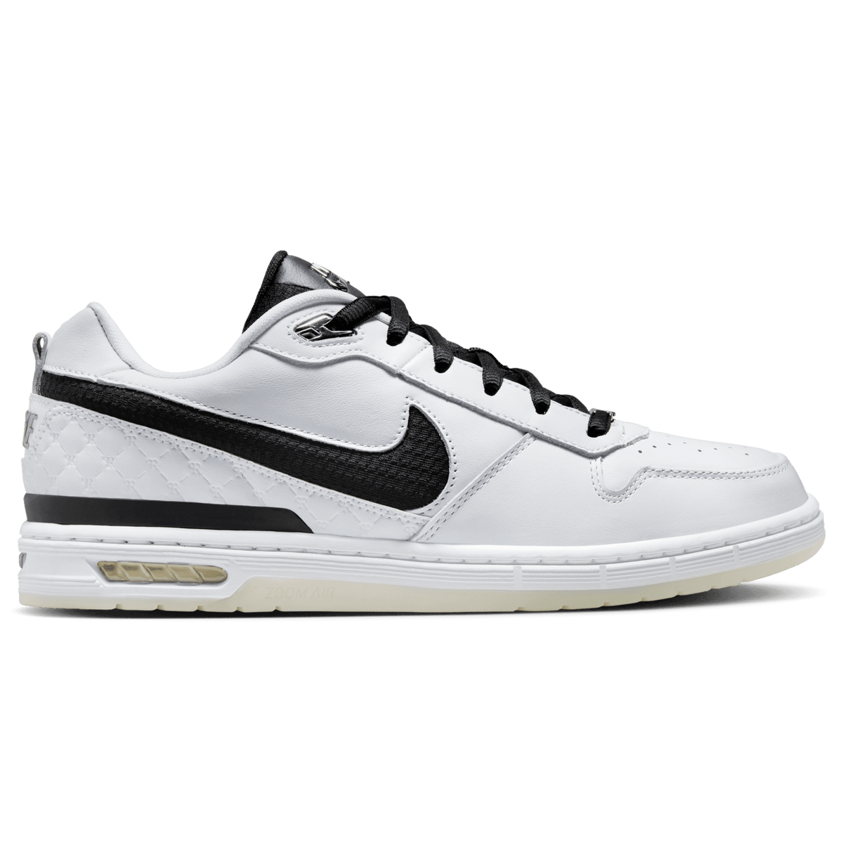 Nike SB Zoom Air Paul Rodriguez Low Skateboard Shoe - White/Black-White-Clear