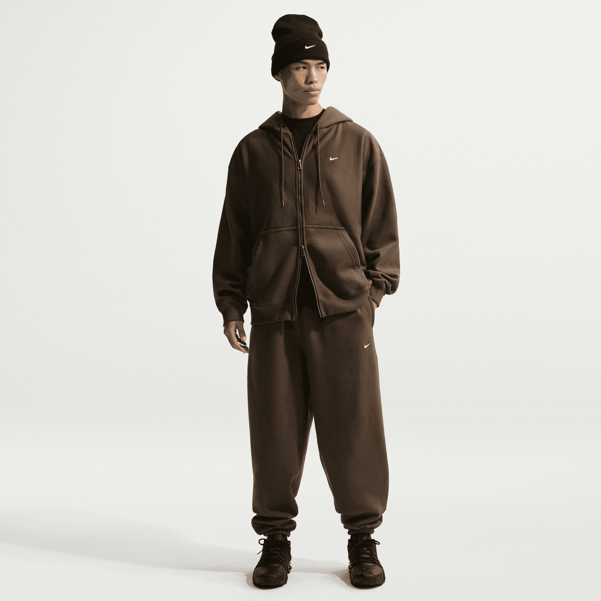 Men's Nike Solo Swoosh Cuffed Fleece Pants