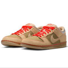 Nike SB Dunk Low Pro Songkran Skateboard Shoe - Canvas/Vachetta Tan-Parachute Beige