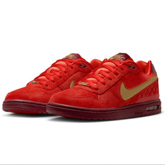 Nike SB Zoom Air Paul Rodriguez Low Skateboard Shoe - Habanero Red/Club Gold-Team Red