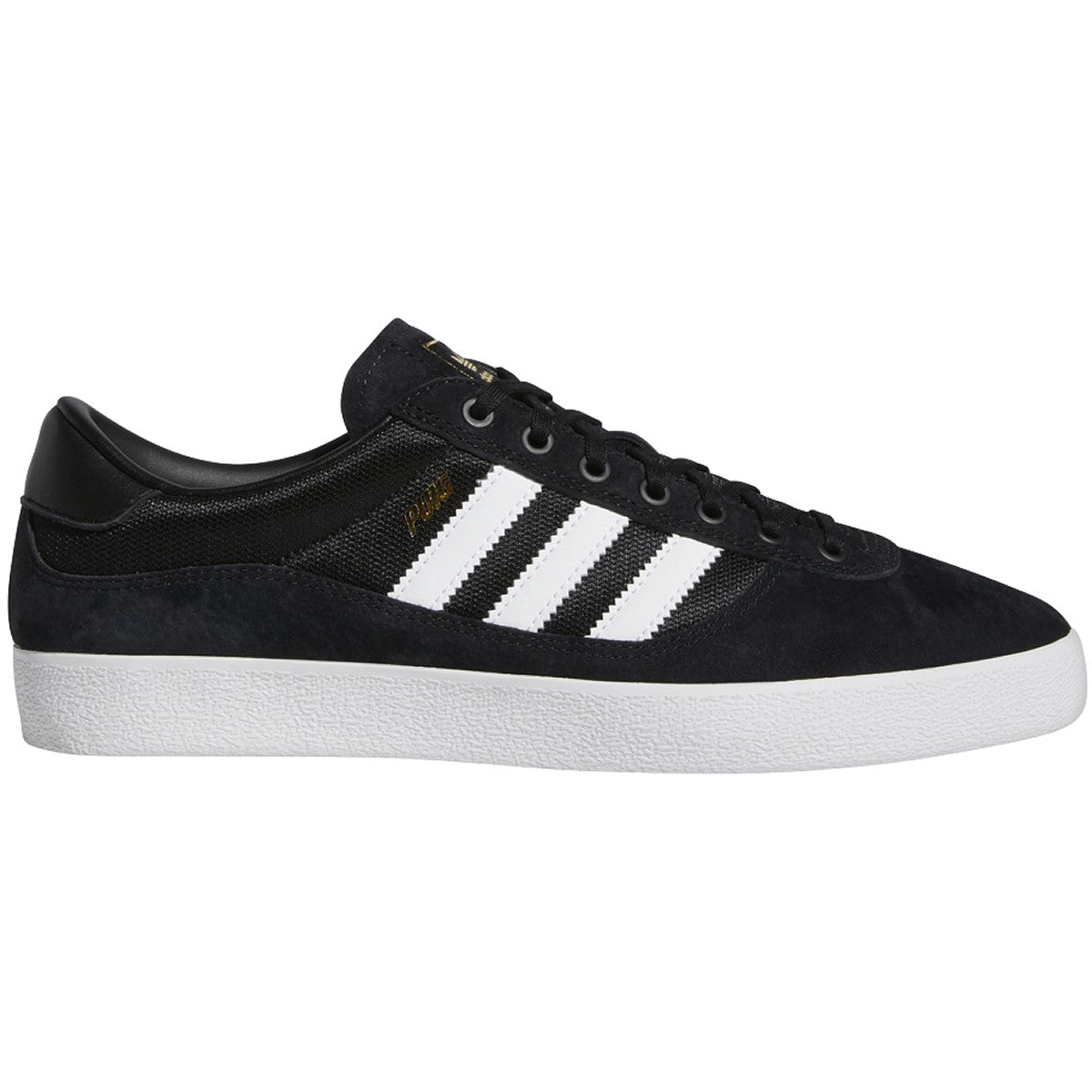 Adidas Puig Indoor Skateboard Shoe - Black/White/Lime