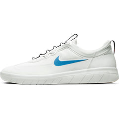 Nike SB Nyjah Free 2 Skateboard Shoe - Summit White/Blue Hero-Chile Red-Black