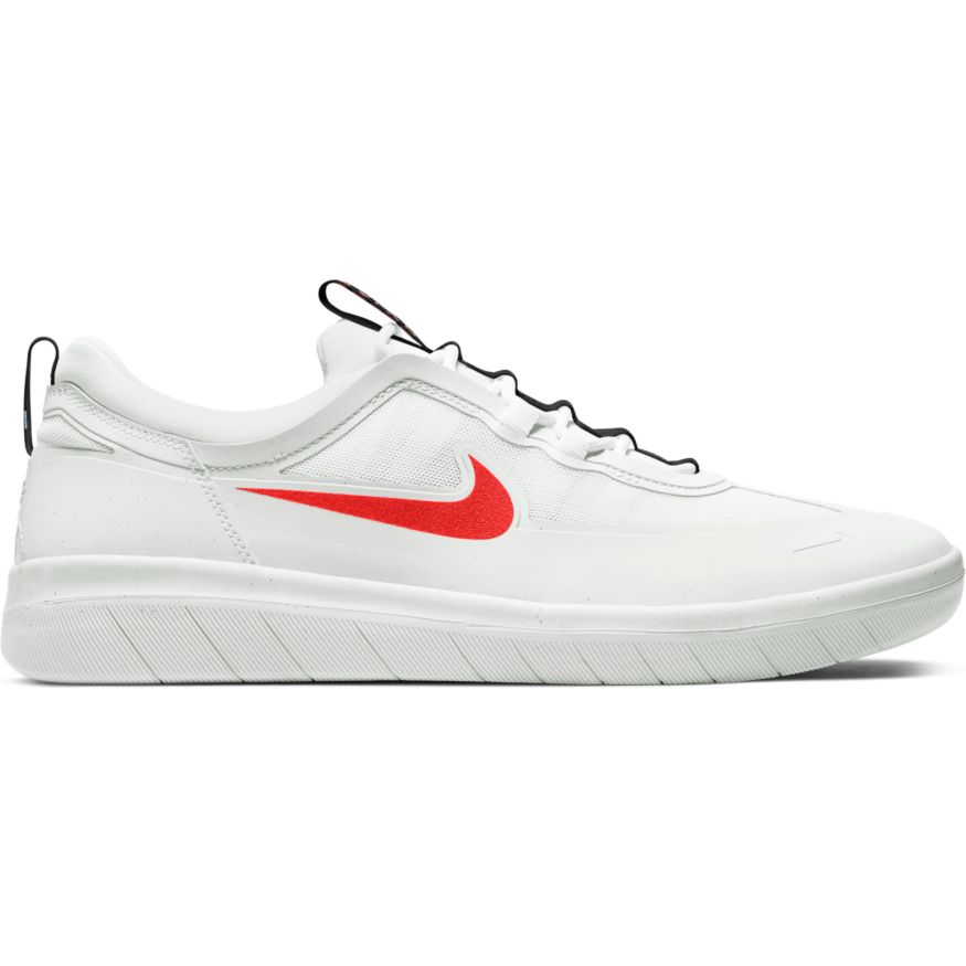 Nike SB Nyjah Free 2 Skateboard Shoe - Summit White/Blue Hero-Chile Red-Black