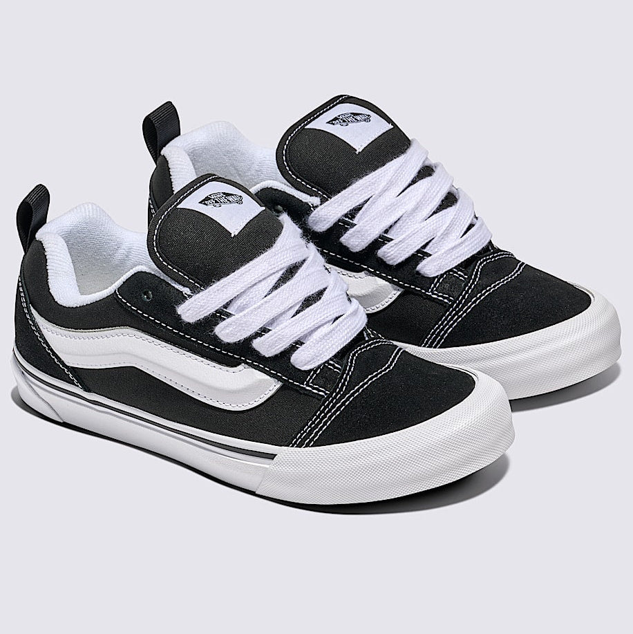 Vans Big Kids Knu Skool Shoe - Black/True White