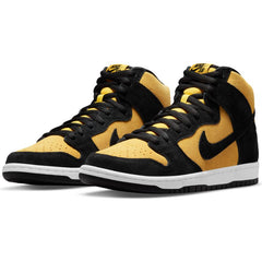 Nike SB Dunk High Pro Skateboard Shoes - Black/Black-Varsity Maize-White