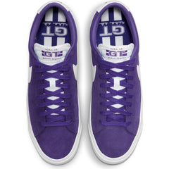 Nike SB Blazer Low Pro GT Skateboard Shoe - Court Purple/White-Court Purple-White
