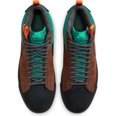 Nike SB Zoom Blazer Mid Premium Skateboard Shoe - Noble Green/Black-White-Safety Orange