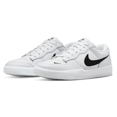 Nike SB Force 58 Premium Skateboard Shoe - White/Black-White-White