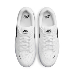 Nike SB Force 58 Premium Skateboard Shoe - White/Black-White-White