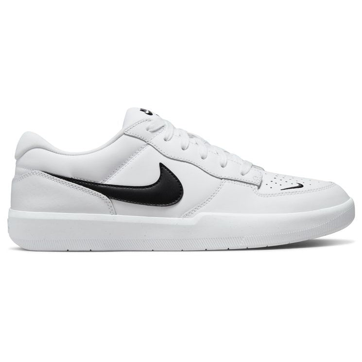 Nike SB Force 58 Premium Skateboard Shoe - White/Black-White-White