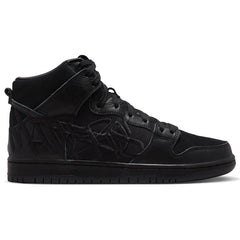 Nike SB Dunk High Pro Skateboard Shoes - Black/Black-Metallic Gold