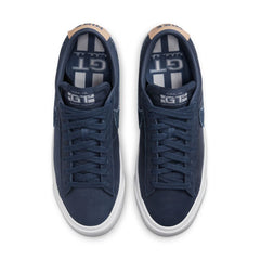 Nike SB Blazer Low Pro GT Premium Skateboard Shoe - Midnight Navy/Midnight Navy-White