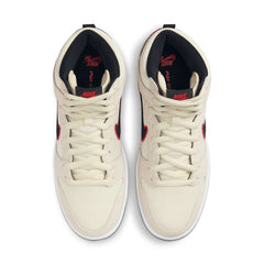 Nike SB Dunk High Premium Skateboard Shoes - Coconut Milk/Black-Team Orange-White