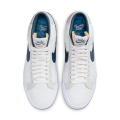 Nike SB Eric Koston Blazer Mid Skateboard Shoe - Summit White/Night Shade-White