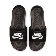 Nike SB Victori One Slides - Black/White-Black