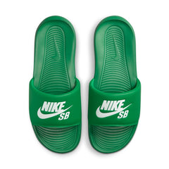Nike SB Victori One Slides - Lucky Green/White-Lucky Green