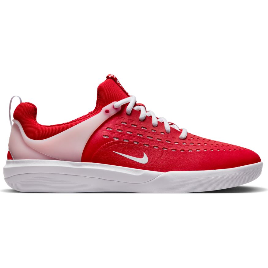 Nike SB Nyjah 3 Skateboard Shoe - University Red/White-University Red