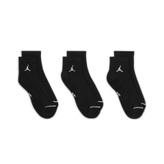 Jordan Everyday Ankle Socks 3 Pairs "Black White" (Unisex)