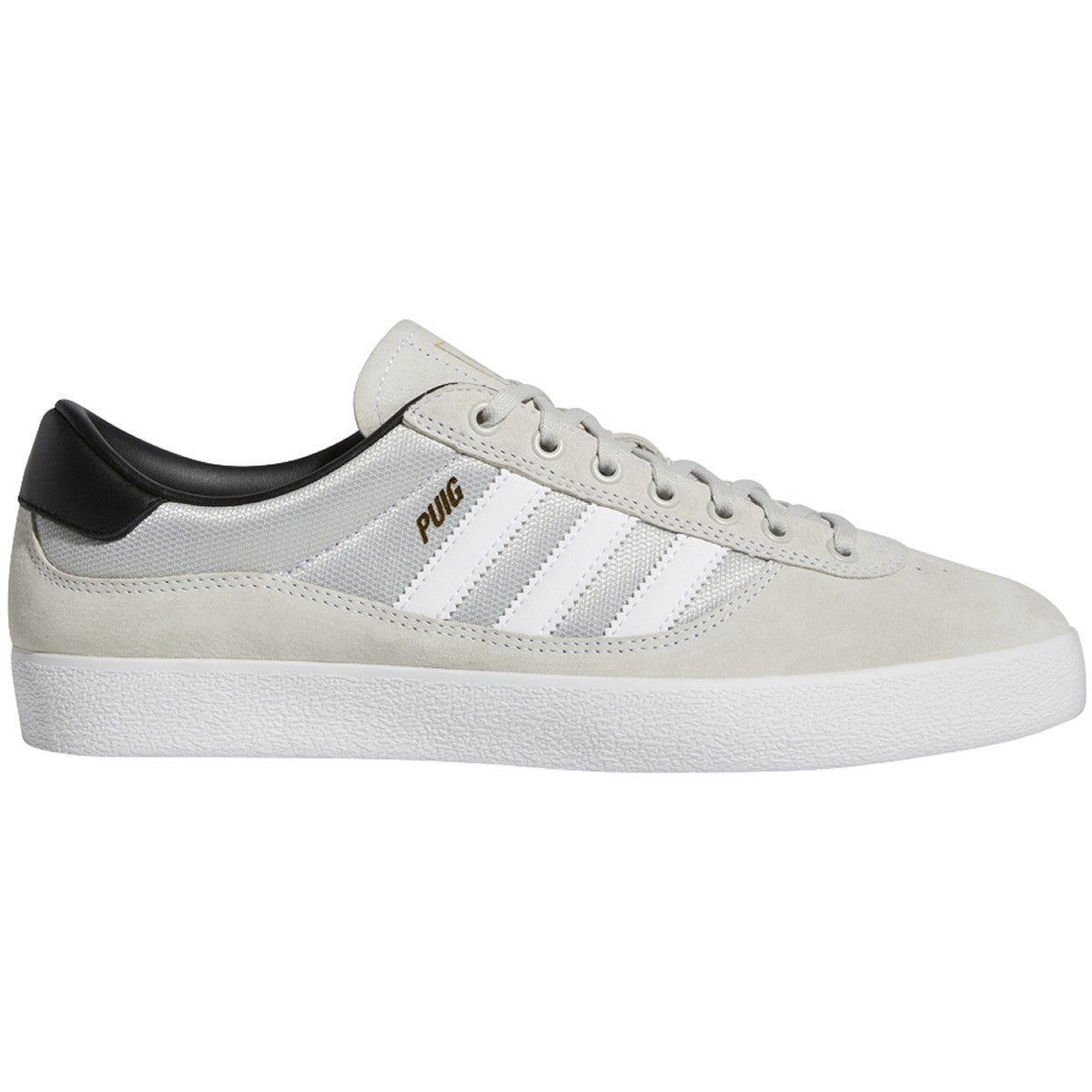 Adidas Puig Indoor Skateboard Shoe - White/White/Grey