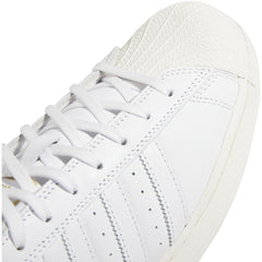 Adidas Superstar ADV Skateboard Shoe - White/White/Gold Metallic