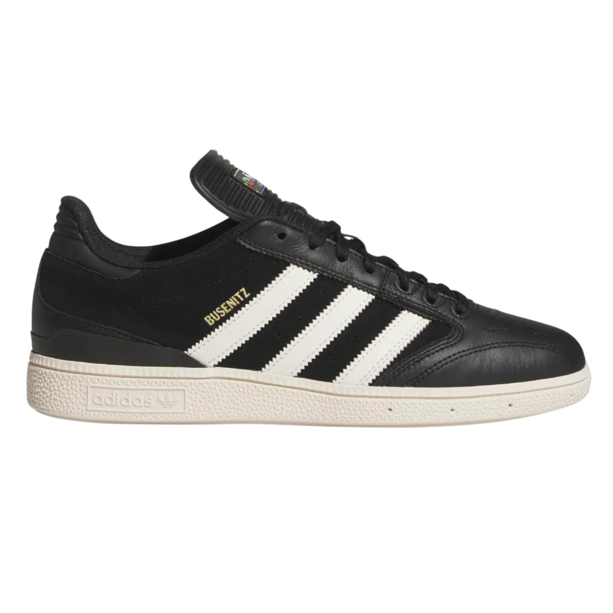 Adidas Busenitz Skateboard Shoe - Core Black/Cloud White/Gold Metallic
