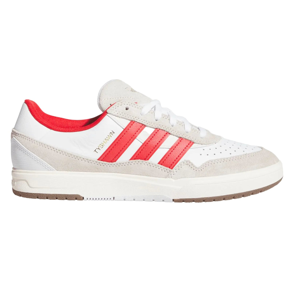 Adidas Tyshawn II Skateboard Shoe - White/Better Scarlet/White