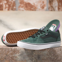 Vans Rowan Skateboard Shoe - Jungle Green/True White