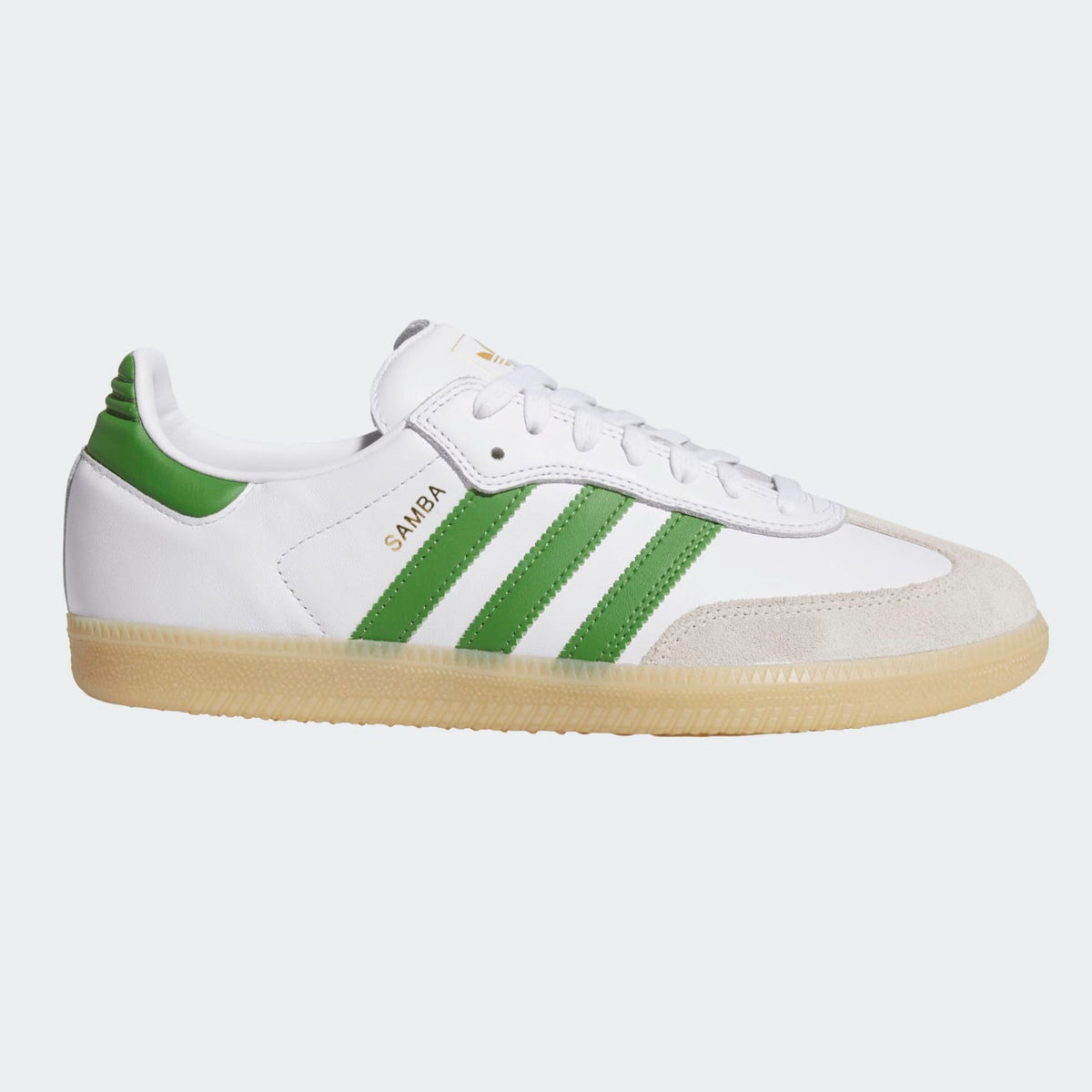 Adidas Samba ADV Skateboard Shoe - White/Green/Gum