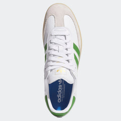 Adidas Samba ADV Skateboard Shoe - White/Green/Gum