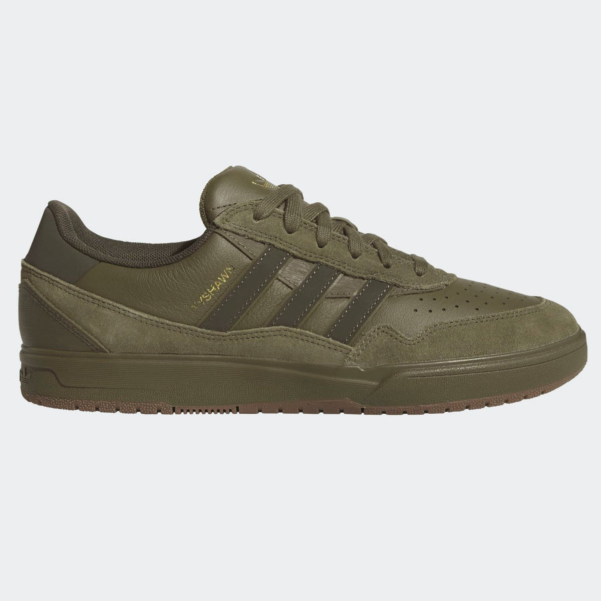 Adidas Tyshawn II Skateboard Shoe - Olive Strata/Shadow Olive/Gum