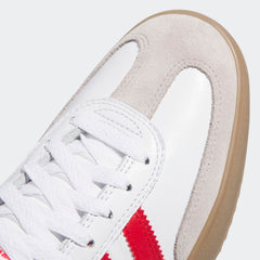 Adidas Puig Samba Skateboard Shoe - Cloud White/Better Scarlet/Gum