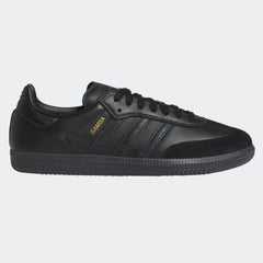 Adidas Samba ADV Skateboard Shoe - Core Black/Core Black/Royal Blue