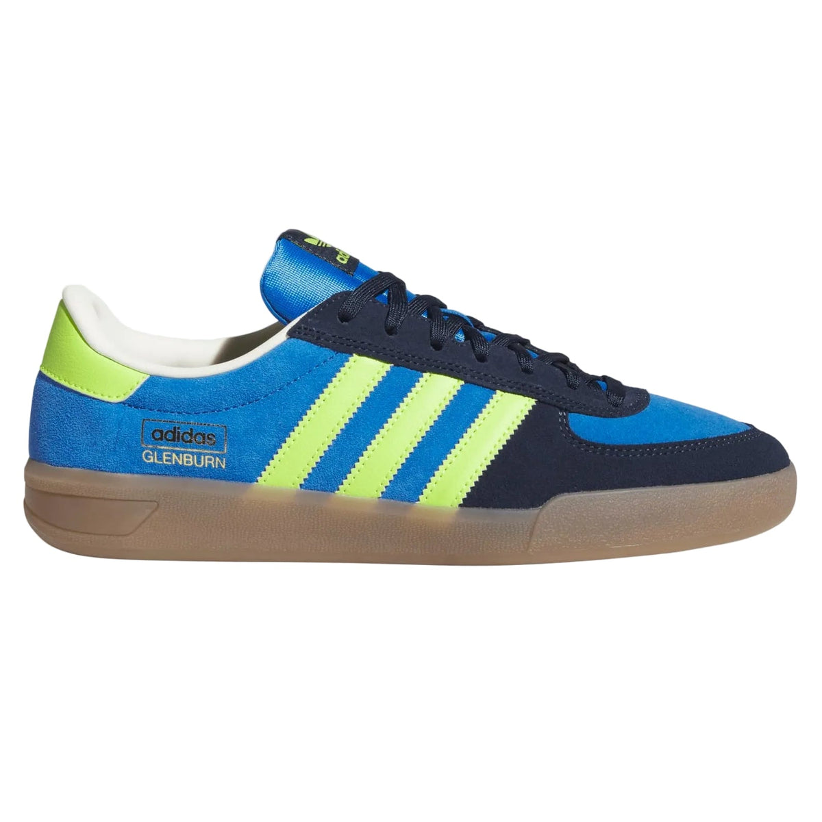 Adidas Glenburn Skateboard Shoe - Bright Royal/Semi Solar Slime/Collegiate Navy