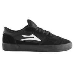 Lakai Cambridge Skateboard Shoe - Black/Black Suede
